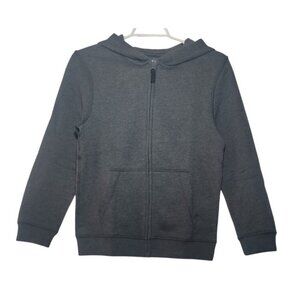 Cat & Jack Youth M (8/10) Gray Full-Zip Hooded Sweatshirt Cotton, Polyester. NWT